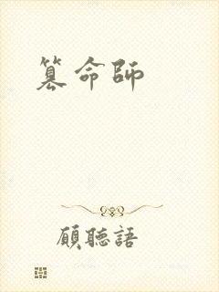 篡命师封面