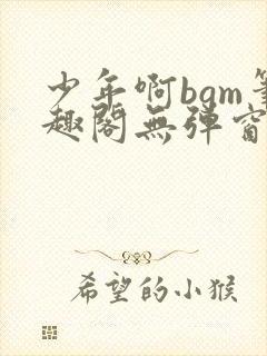 少年啊bgm笔趣阁无弹窗免费