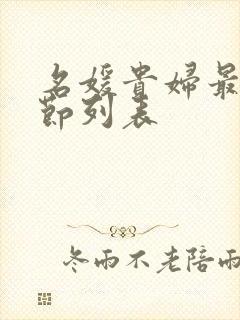 名媛贵妇最新章节列表