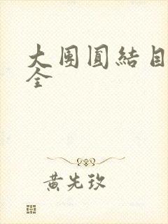 大团圆结目录大全
