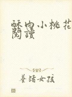 酥肉小桃花全文阅读