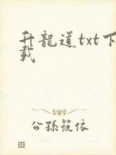 升龙道txt下载