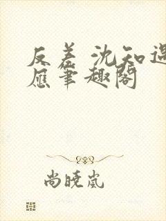 反差 沈知遇晏应笔趣阁