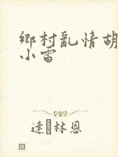 乡村乱情胡秀英小雷封面