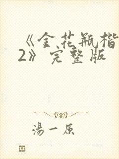 《金花瓶楷梅花2》完整版