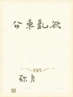 公车乱欲封面
