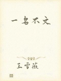 一名不文