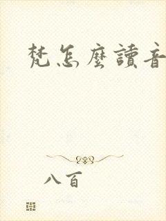 梵怎么读音封面
