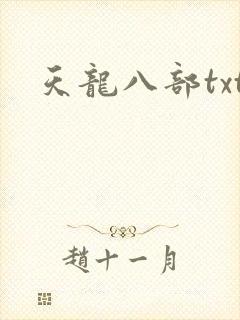天龙八部txt