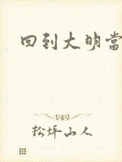 回到大明当才子