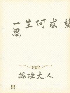 一生何求 兰思思