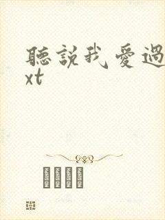 听说我爱过你txt