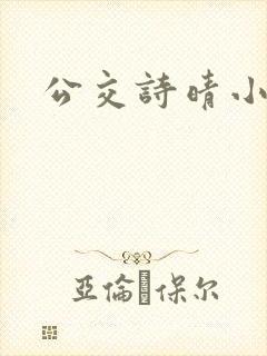 公交诗晴小说封面