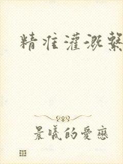 精准灌溉系统封面