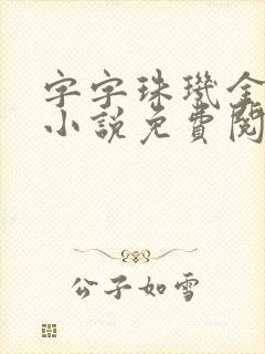 字字珠玑金银花小说免费阅读