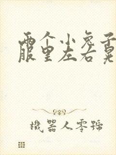 两个小兔子在衣服里左右晃