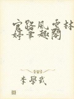 官路风云林海姜婷笔趣阁