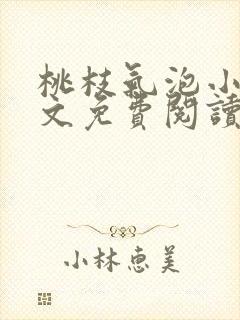 桃枝气泡小说全文免费阅读封面