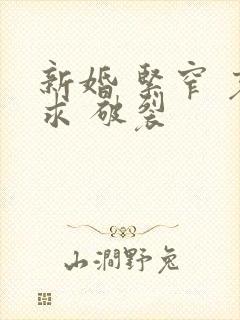 新婚 紧窄 哀求 破裂