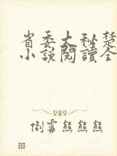 省委大秘楚东恒小说阅读全文封面