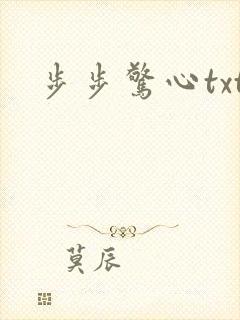 步步惊心txt封面