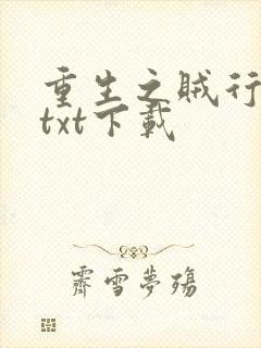 重生之贼行天下txt下载