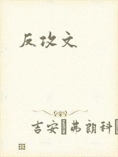反攻文封面