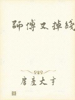 师傅又掉线了封面
