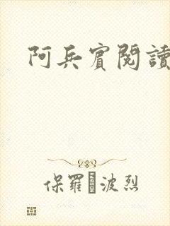 阿兵宾阅读目录封面