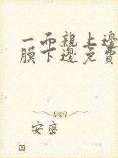 一面亲上边一面膜下边免费阅读
