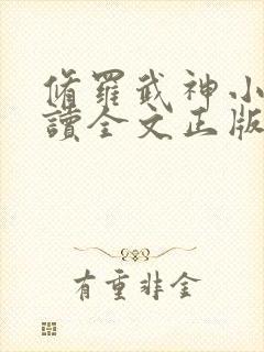 修罗武神小说阅读全文正版