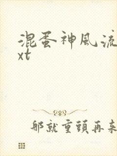 混蛋神风流史txt
