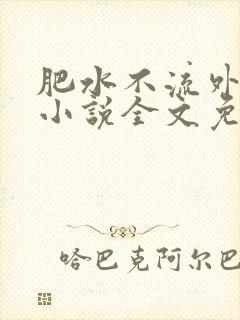 肥水不流外人田小说全文免费阅读全本免