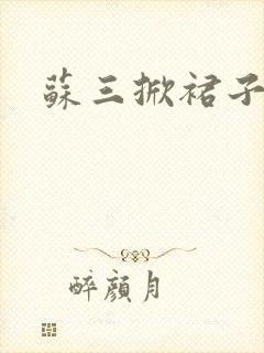 苏三掀裙子