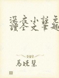 深夜小说免费阅读全文笔趣阁封面
