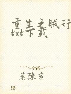 重生之贼行天下txt下载