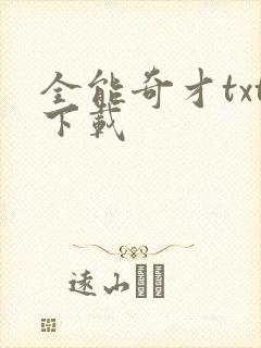 全能奇才txt下载