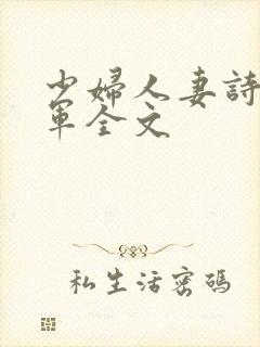 少妇人妻诗雨小军全文封面