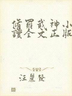 修罗武神小说阅读全文正版