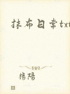 抹布日常txt封面