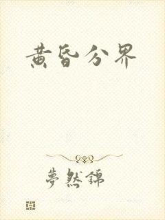 黄昏分界封面