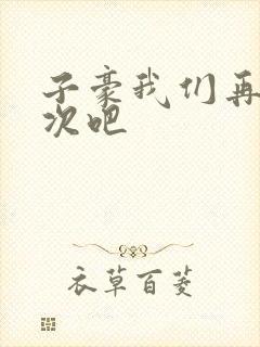 子豪我们再做一次吧