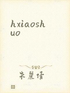 hxiaoshuo封面