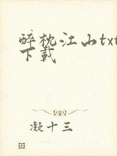 醉枕江山txt下载