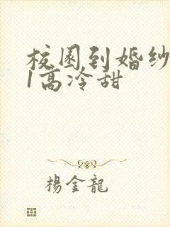 校园到婚纱1V1高冷甜