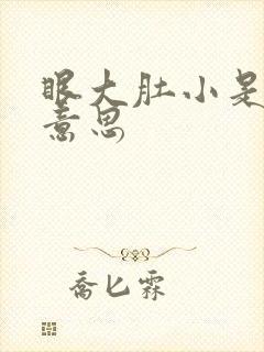 眼大肚小是什么意思