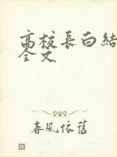高校长白结小说全文