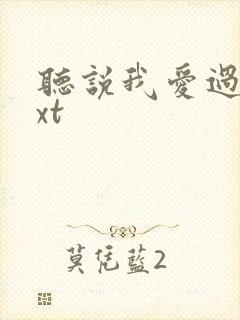 听说我爱过你txt