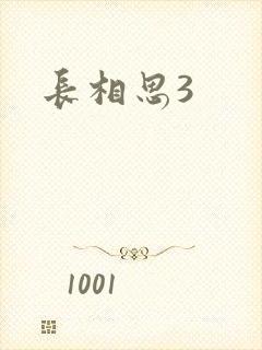 长相思3封面