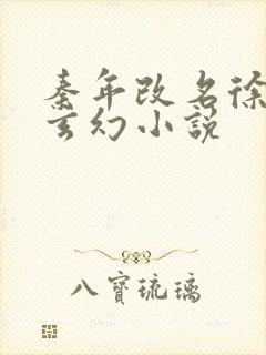 秦年改名徐年的玄幻小说封面